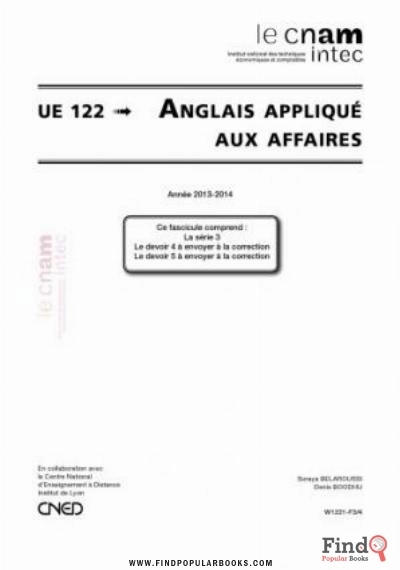 Download UE 122 Anglais Applique Aux Affaires 122 Série 3 PDF or Ebook ePub For Free with Find Popular Books 