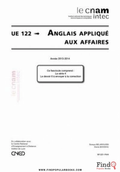 Download UE 122 Anglais Applique Aux Affaires 122 Série 4 PDF or Ebook ePub For Free with Find Popular Books 