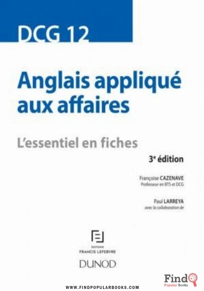 Download DCG12 Anglais Appliqué Aux Affaires PDF or Ebook ePub For Free with Find Popular Books 