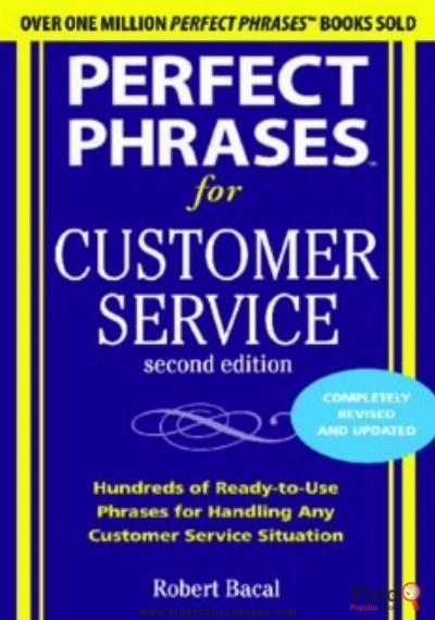 Download Perfect Phrases For Customer Service : Hundreds Of Ready-to-use Phrases For Handling Any Customer PDF or Ebook ePub For Free with Find Popular Books 