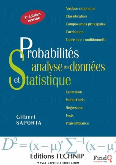 Download Probabilités, Analyse De Données Et Statistiques PDF or Ebook ePub For Free with Find Popular Books 