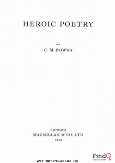 Download Heroic Poetry PDF or Ebook ePub For Free with Find Popular Books 