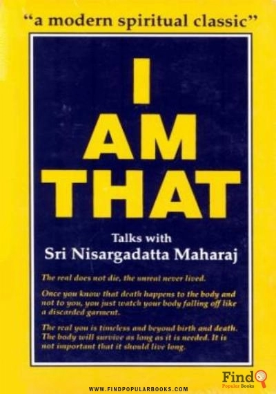 Download I Am That: Talks With Sri Nisargadatta Maharaj PDF or Ebook ePub For Free with Find Popular Books 