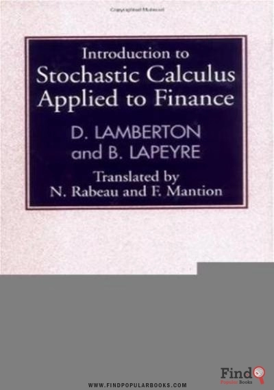Download Introduction To Stochastic Calculus Applied To Finance PDF or Ebook ePub For Free with Find Popular Books 