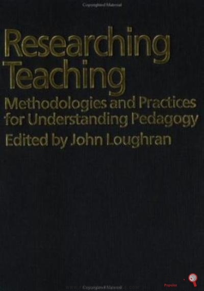 Download Researching Teaching: Methodologies And Practices For Understanding Pedagogy PDF or Ebook ePub For Free with Find Popular Books 