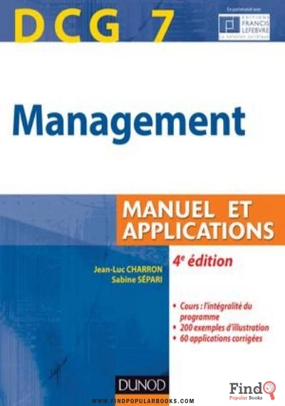 Download DCG 7   Management  .: Manuel Et Applications, Corrigés Inclus PDF or Ebook ePub For Free with Find Popular Books 
