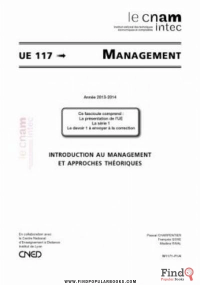 Download UE 117 Management 117 Série 1 PDF or Ebook ePub For Free with Find Popular Books 