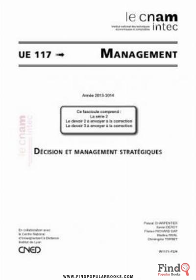 Download UE 117 Management 117 Série 2 PDF or Ebook ePub For Free with Find Popular Books 