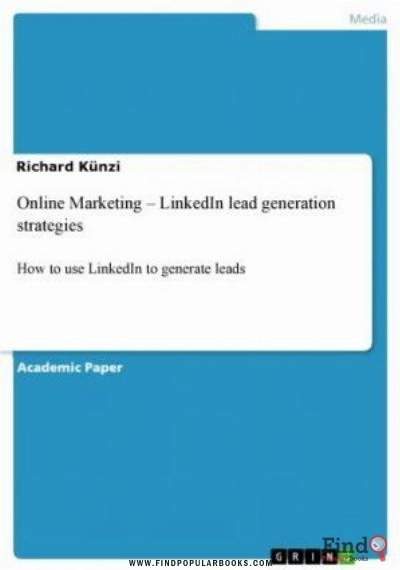Download Online Marketing   LinkedIn Lead Generation Strategies PDF or Ebook ePub For Free with Find Popular Books 