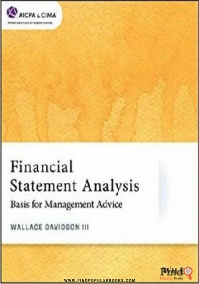 Download Financial Statement Analysis: Basis For Management Advice PDF or Ebook ePub For Free with Find Popular Books 