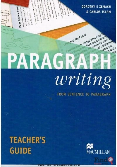 Download Paragraph Writing Teacher's Guide: From Sentence To Paragraph PDF or Ebook ePub For Free with Find Popular Books 