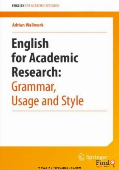 Download                English For Academic Research: Grammar, Usage And Style PDF or Ebook ePub For Free with Find Popular Books 