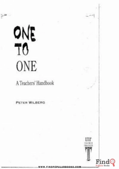 Download One To One: A Teacher's Handbook PDF or Ebook ePub For Free with Find Popular Books 