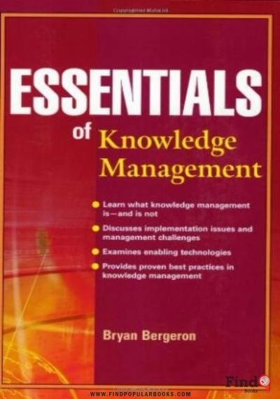 Download Essentials Of Knowledge Management PDF or Ebook ePub For Free with Find Popular Books 
