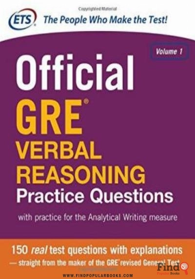 Download Official GRE Verbal Reasoning Practice Questions PDF or Ebook ePub For Free with Find Popular Books 
