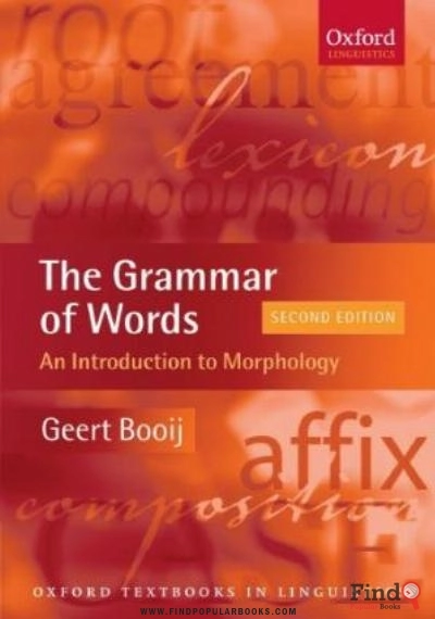 Download The Grammar Of Words: An Introduction To Linguistic Morphology (Oxford Textbooks In Linguistics) PDF or Ebook ePub For Free with Find Popular Books 