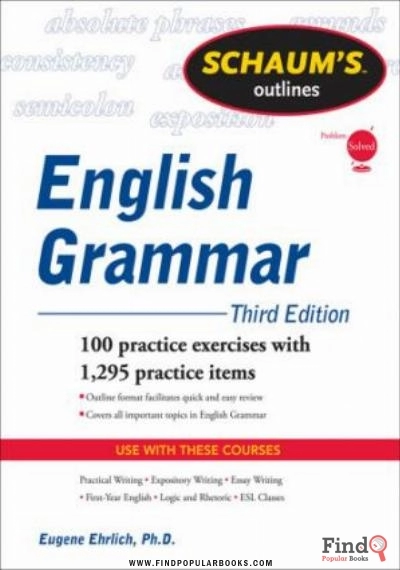 Download Schaum's Outline Of English Grammar PDF or Ebook ePub For Free with Find Popular Books 