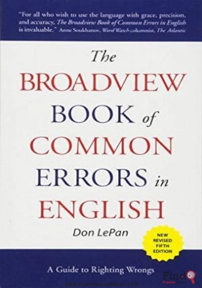 Download The Broadview Book Of Common Errors In English   : A Guide To Righting Wrongs, 5th Edition PDF or Ebook ePub For Free with Find Popular Books 