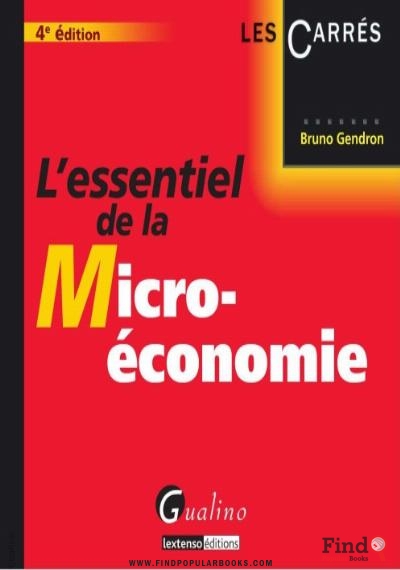 Download L'essentiel De La Micro-économie PDF or Ebook ePub For Free with Find Popular Books 