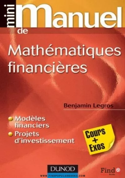 Download Mini Manuel De Mathématiques Financières - 2ed  PDF or Ebook ePub For Free with Find Popular Books 