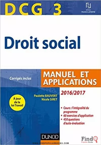 Download DCG 3 Droit Social -Cas Pratiques PDF PDF or Ebook ePub For Free with Find Popular Books 