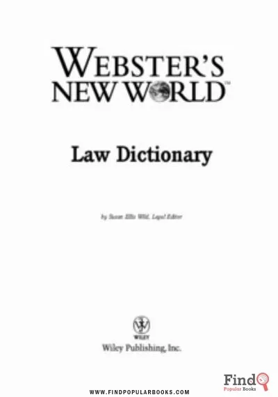 Download Law Dictionary PDF or Ebook ePub For Free with Find Popular Books 