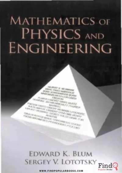 Download Mathematics Of Physics And Engineering PDF or Ebook ePub For Free with Find Popular Books 
