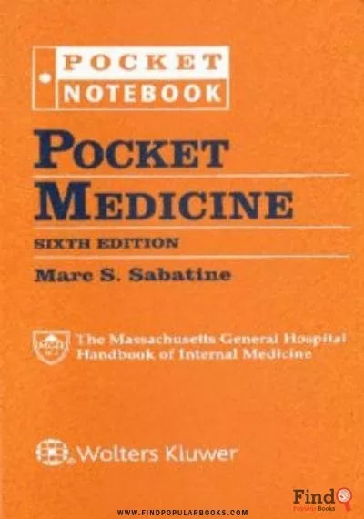 Download Pocket Medicine: The Massachusetts General Hospital Handbook Of Internal Medicine PDF or Ebook ePub For Free with Find Popular Books 