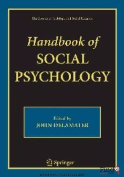 Download Handbook Of Social Psychology (Handbooks Of Sociology And Social Research) PDF or Ebook ePub For Free with Find Popular Books 