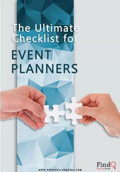 Download The Ultimate Checklist For Event Planners PDF or Ebook ePub For Free with Find Popular Books 
