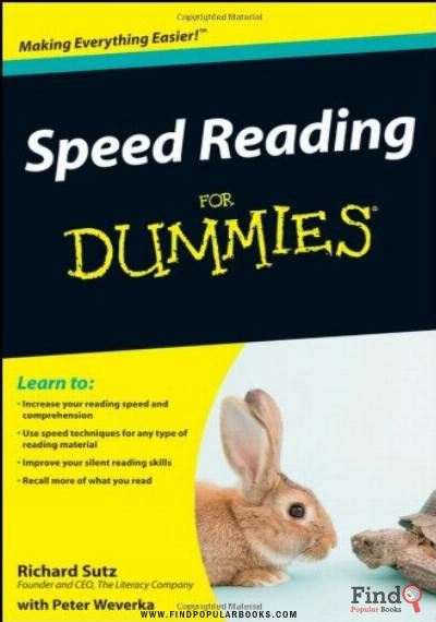 Download Speed Reading For Dummies PDF or Ebook ePub For Free with Find Popular Books 
