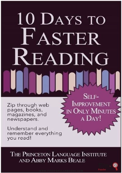 Download 10 Days To Faster Reading: Jump-Start Your Reading Skills With Speed Reading PDF or Ebook ePub For Free with Find Popular Books 